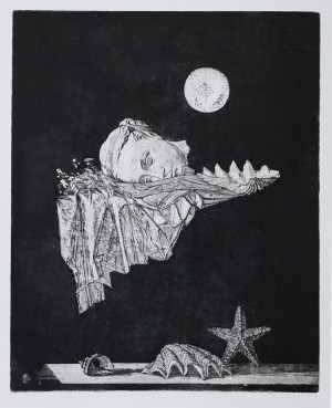 Maria Smolyaninova. Memory (sheet No. 1). 2020. From the series “Memory”. Paper, etching, aquatint, 50×40 cm.